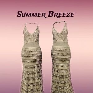 Long Halter boho dress